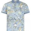 Etro Mens Leaf Print Polo Shirt Light Blue -Boss Shop etro mens leaf print polo shirt light blue p44724 282825 zoom