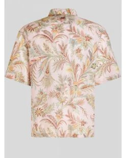 Etro Mens Paisley Leaf Shirt Pink -Boss Shop etro mens paisley leaf shirt pink p44721 282817 zoom