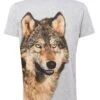 Etro Mens Photographic Wolf Print T Shirt, Grey Tee