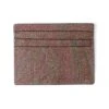 Etro Mens Red Paisley Cardholder