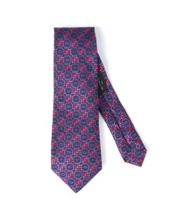 Etro Mens Viola Purple Monogram Pattern Tie