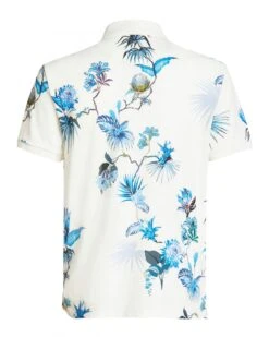 Etro Mens White Floral Jersey Polo Shirt -Boss Shop etro mens white floral jersey polo shirt p43014 264311 zoom