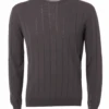 Filippo De Laurentiis Mens Vertical Ribbed Jumper Grey -Boss Shop filippo de laurentiis mens vertical ribbed jumper grey p42644 269631 image