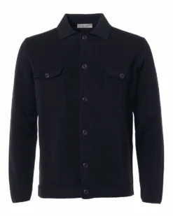 Filippo De Laurentiis Mens Vertical Twin Pocket Jacket Navy