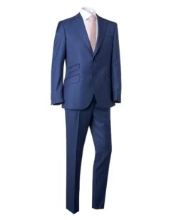 G. Connolly Mens X Richard Blue Barberis Wool Suit