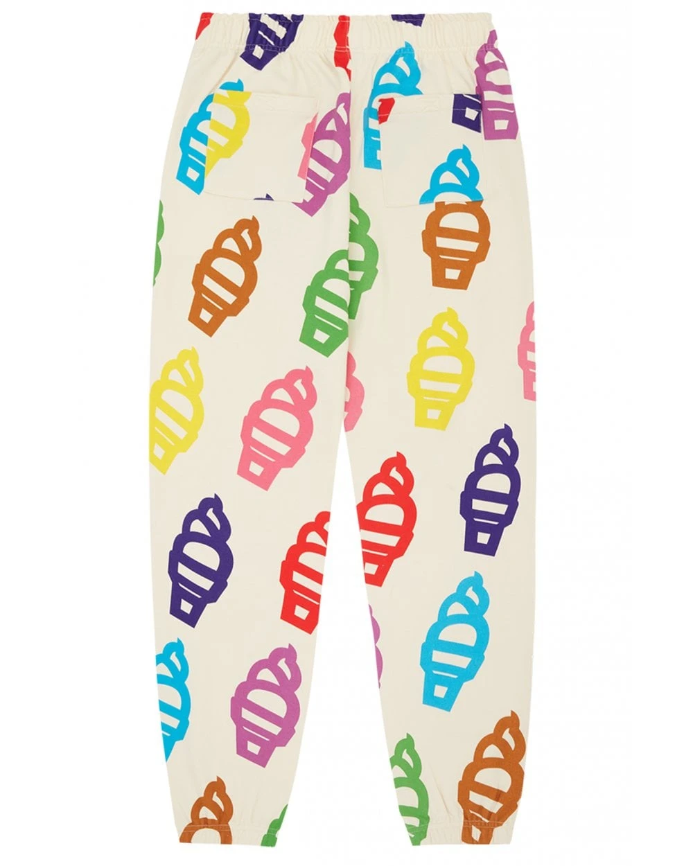 Icecream Mens Multi Soft Serve Sweatpants, Cream Joggers 4 Icecream Mens Multi Soft Serve Sweatpants, Cream Joggers - Image 2