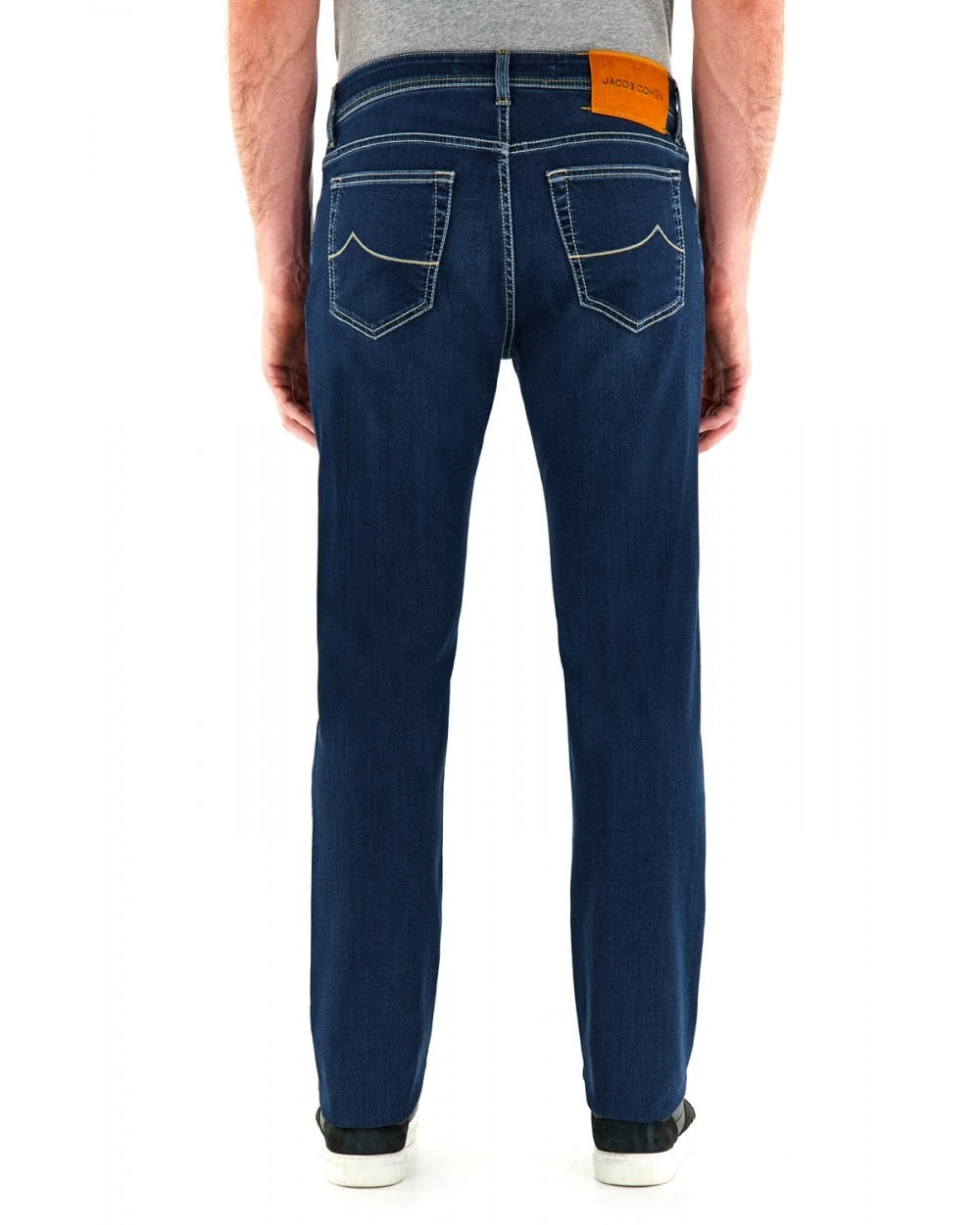 Jacob Cohen Mens Bard Pony Badge Slim Jean Clean Wash Blue 4 Jacob Cohen Mens Bard Pony Badge Slim Jean Clean Wash Blue - Image 2