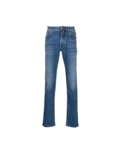Jacob Cohen Mens Bard Slim Fit Jeans Light Blue Wash Denim