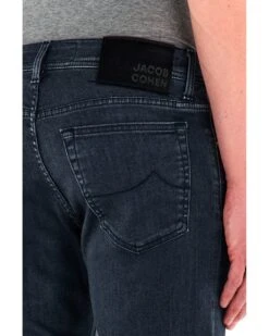 Jacob Cohen Mens Bard Slim Pony Badge Jean Slate Grey -Boss Shop jacob cohen mens bard slim pony badge jean slate grey p44556 282568 image