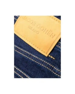 Jacob Cohen Mens Bard Suede Patch Jeans Dark Indigo Rinse Denim -Boss Shop jacob cohen mens bard suede patch jeans dark indigo rinse denim p44317 277131 image