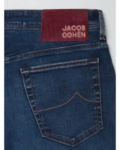 Jacob Cohen Mens Burgundy Patch Bard Jeans Mid Wash -Boss Shop jacob cohen mens burgundy patch bard jeans mid wash p43618 277925 zoom
