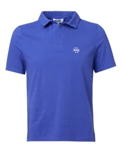 Jacob Cohen Mens Electric Blue Skipper Collar Polo Shirt
