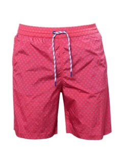 Jacob Cohen Mens Logo Monogram Swim Shorts, Fuchsia Swimming Trunks