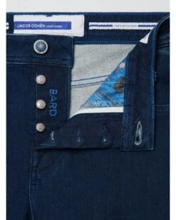 Jacob Cohen Mens Mosaic Patch Bard Jeans Blue Wash -Boss Shop jacob cohen mens mosaic patch bard jeans blue wash p43621 277961 zoom