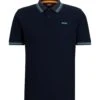 Mens Glitch Knit Polo Shirt Navy -Boss Shop mens glitch knit polo shirt navy p43838 278956 zoom