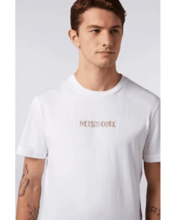 Missoni Mens Chest Logo T Shirt White -Boss Shop missoni mens chest logo t shirt white p44261 274663 image