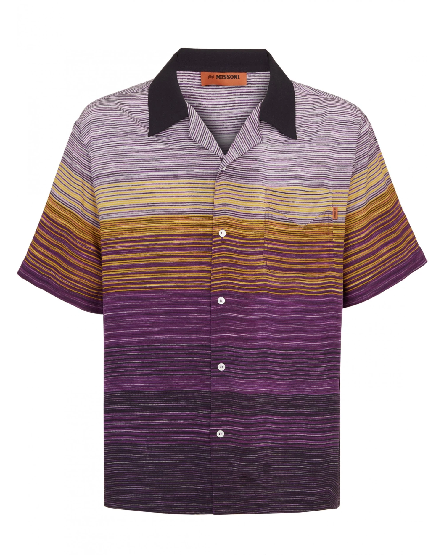 Missoni Mens Fine Stripe Graduated Chest Pocket Shirt 3 Missoni Mens Fine Stripe Graduated Chest Pocket Shirt