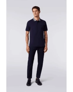 Missoni Mens Space Collar Polo Shirt Navy -Boss Shop missoni mens space collar polo shirt navy p43710 277784 image