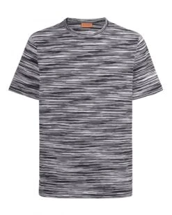 Missoni Mens Space Dye T Shirt Black White