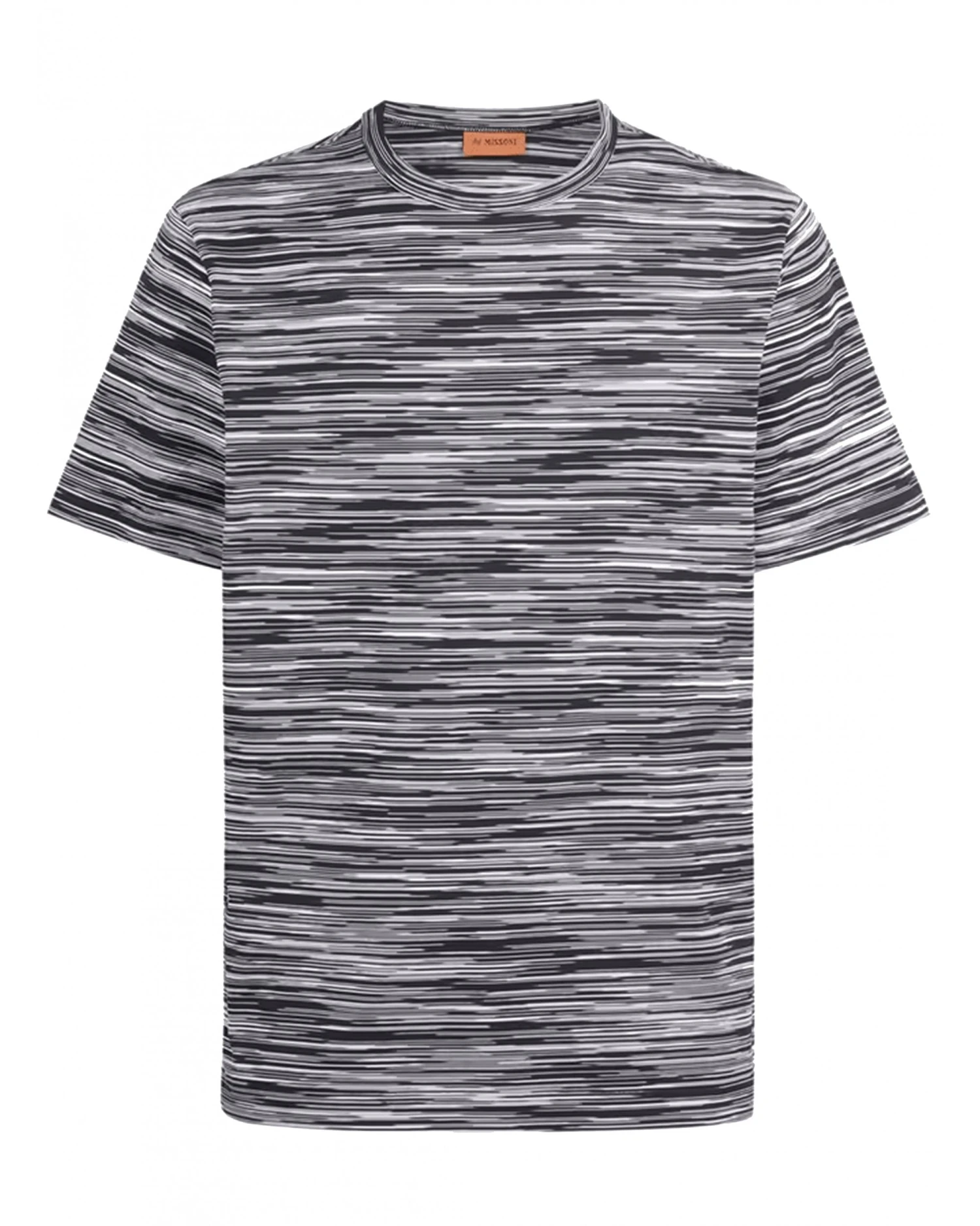 Missoni Mens Space Dye T Shirt Black White 3 Missoni Mens Space Dye T Shirt Black White