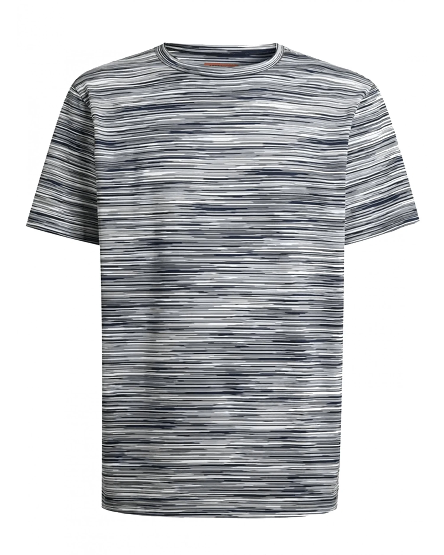 Missoni Mens Space Dye T Shirt Navy White 3 Missoni Mens Space Dye T Shirt Navy White