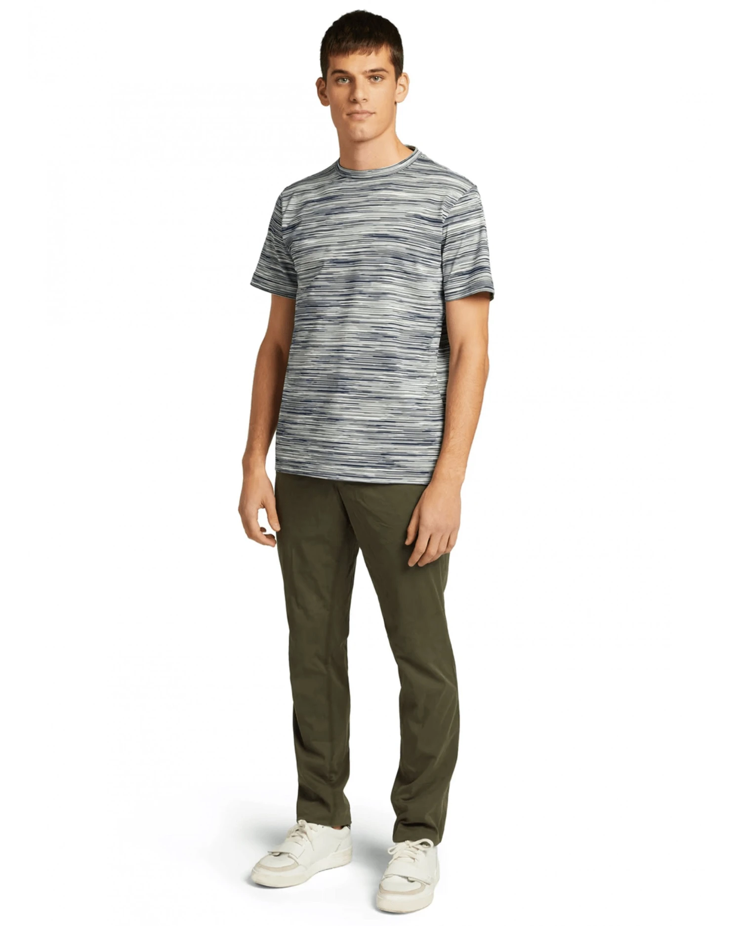Missoni Mens Space Dye T Shirt Navy White 4 Missoni Mens Space Dye T Shirt Navy White - Image 2