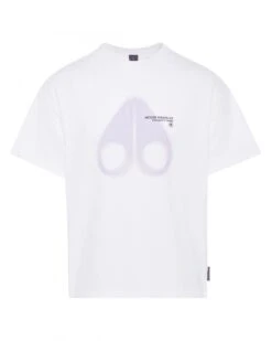 Moose Knuckles Mens Maurice T-Shirt Milky Way White