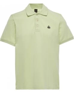 Moose Knuckles Mens Pique Polo Shirt Mint Green