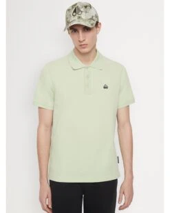 Moose Knuckles Mens Pique Polo Shirt Mint Green -Boss Shop moose knuckles mens pique polo shirt mint green p44631 284378 zoom