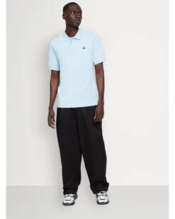 Moose Knuckles Mens Pique Polo Shirt Sky Blue -Boss Shop moose knuckles mens pique polo shirt sky blue p44630 284366 zoom