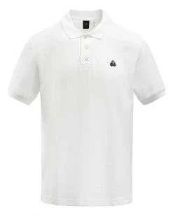 Moose Knuckles Mens Pique Polo Shirt White