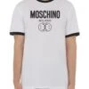 MOSCHINO Mens Double Smile T-Shirt White -Boss Shop moschino mens double smile t shirt white p44412 282633 zoom