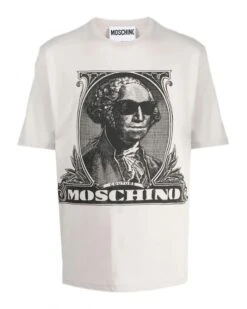 MOSCHINO Mens G Franklin T Shirt Grey