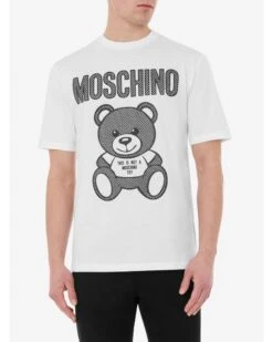 Boss Shop -Boss Shop moschino mens not a toy bear t shirt white p44411 282621 zoom