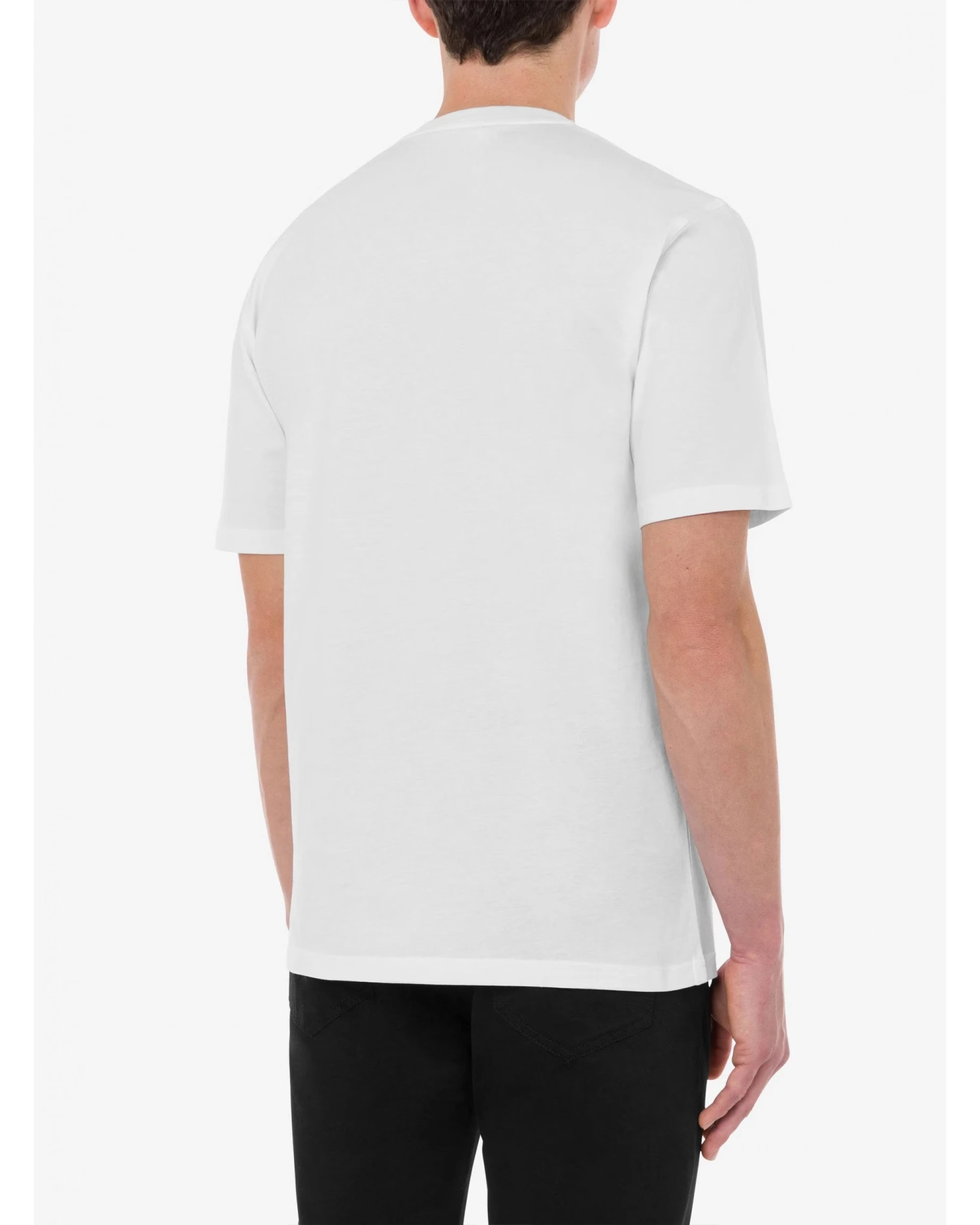 MOSCHINO Mens Not A Toy Bear T-Shirt White 5 MOSCHINO Mens Not A Toy Bear T-Shirt White - Image 3