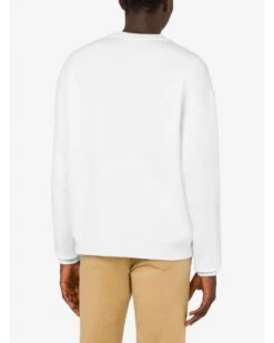 MOSCHINO Mens Teddy Print Mesh Sweatshirt White -Boss Shop moschino mens teddy print mesh sweatshirt white p44419 282658 zoom
