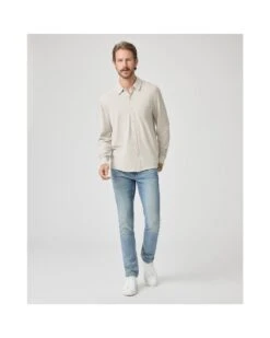 Paige Jeans Mens Beige Stockton Shirt -Boss Shop paige jeans mens beige stockton shirt p43332 266152 image