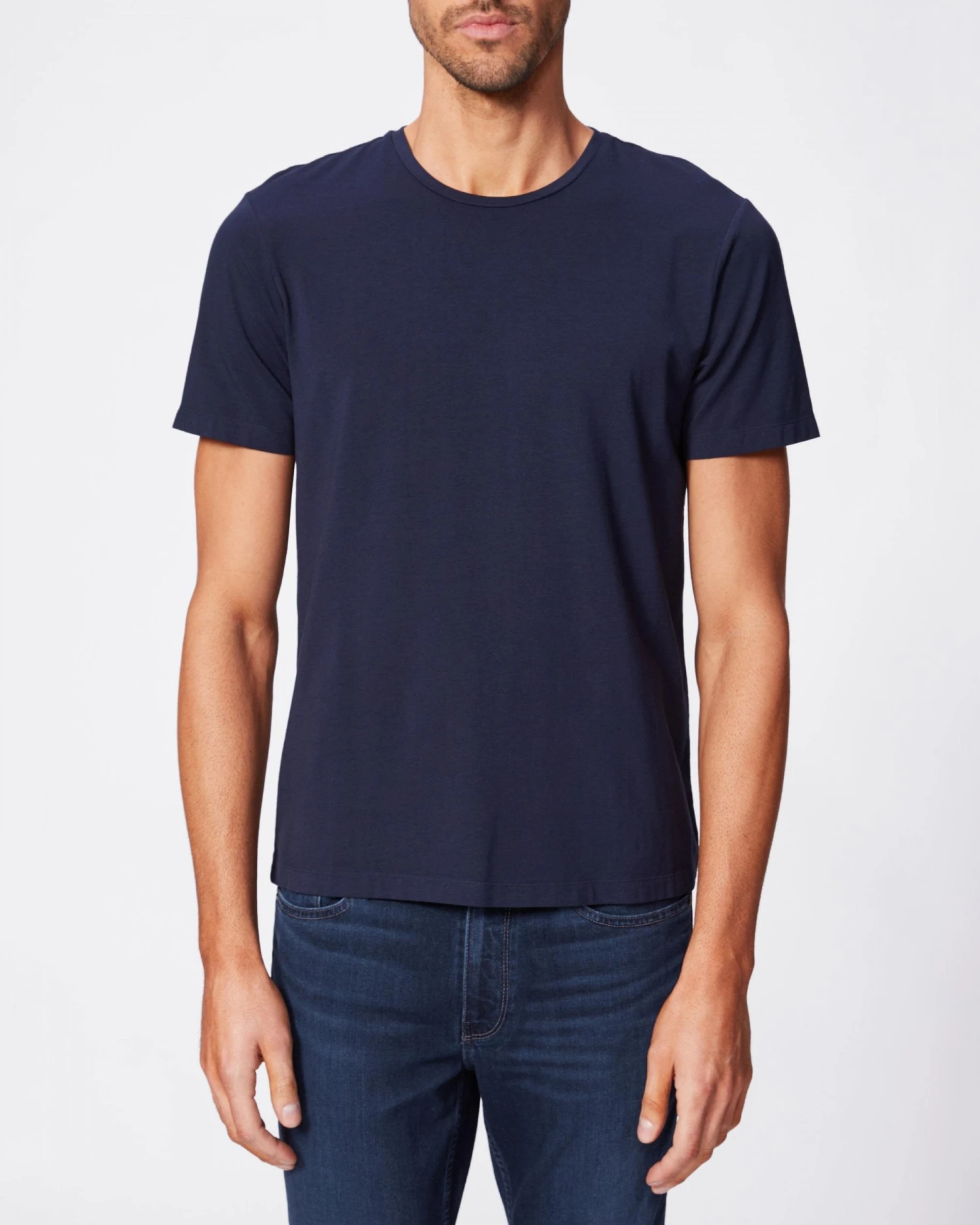Paige Jeans Mens Cash Crewneck T Shirt, Deep Anchor Navy Tee 3 Paige Jeans Mens Cash Crewneck T Shirt, Deep Anchor Navy Tee