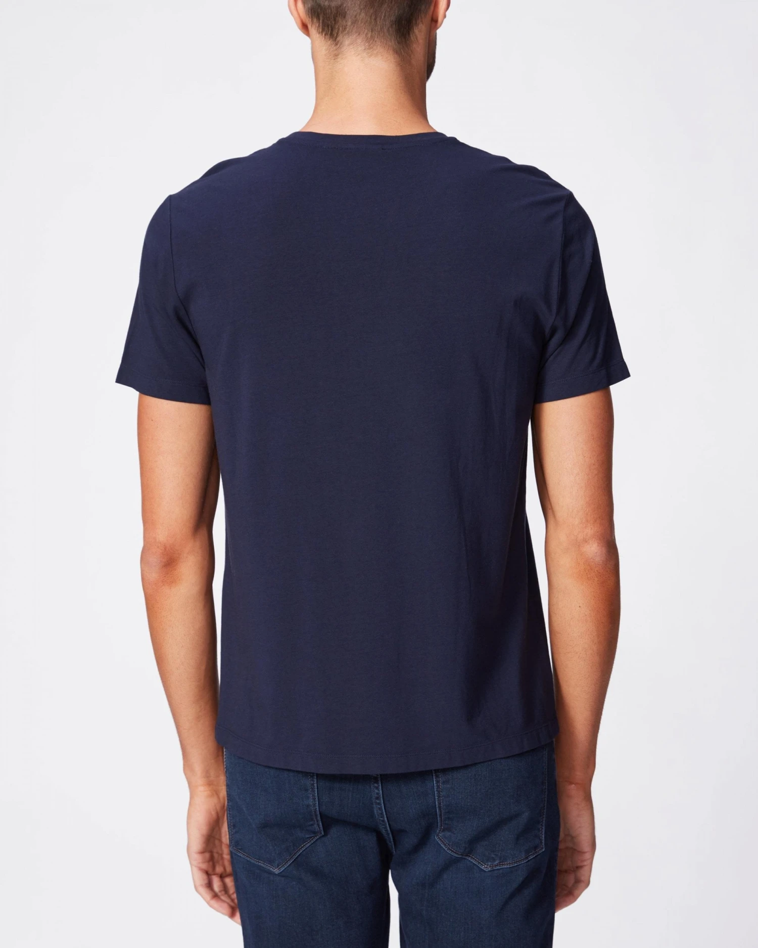 Paige Jeans Mens Cash Crewneck T Shirt, Deep Anchor Navy Tee 4 Paige Jeans Mens Cash Crewneck T Shirt, Deep Anchor Navy Tee - Image 2