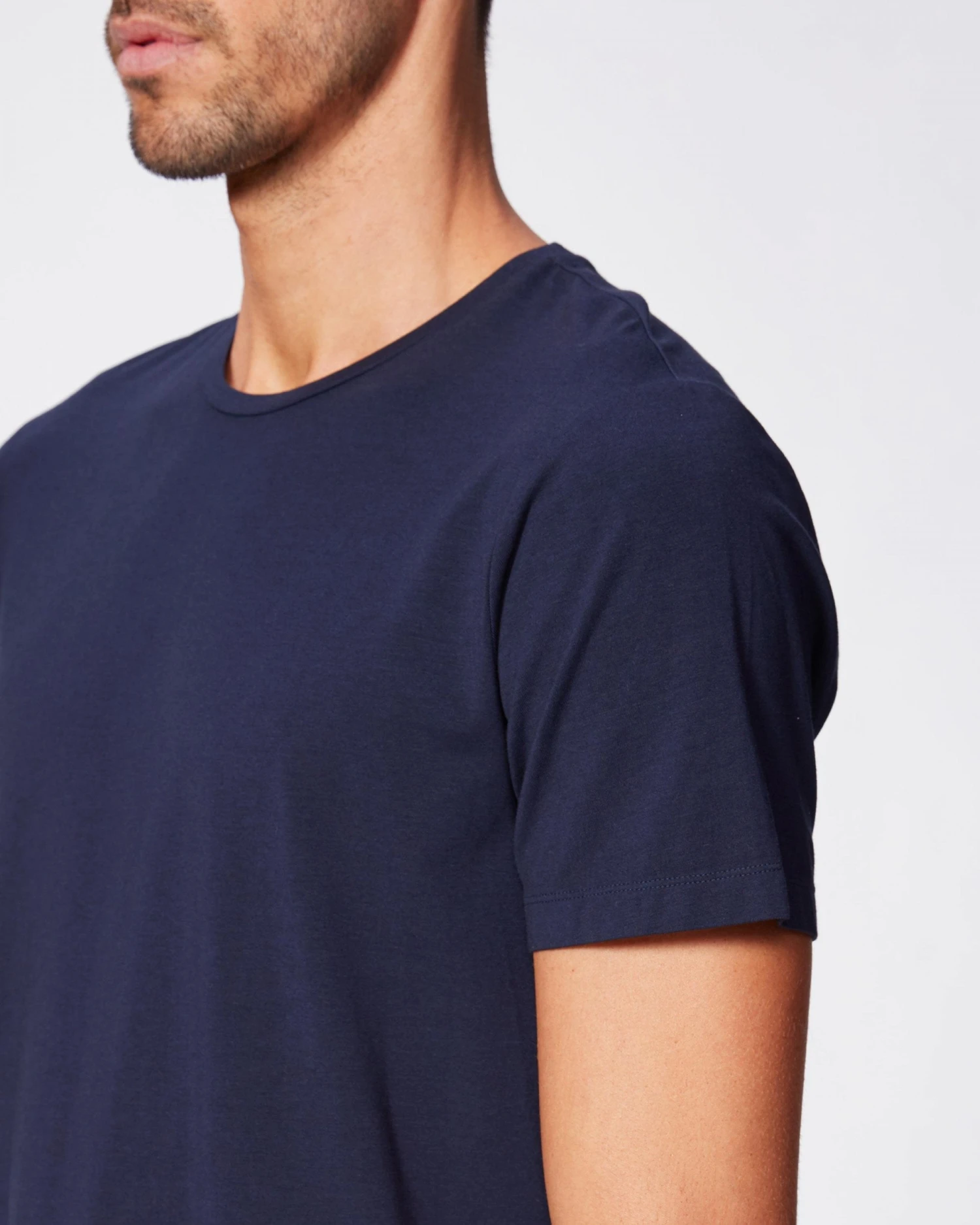 Paige Jeans Mens Cash Crewneck T Shirt, Deep Anchor Navy Tee 6 Paige Jeans Mens Cash Crewneck T Shirt, Deep Anchor Navy Tee - Image 4