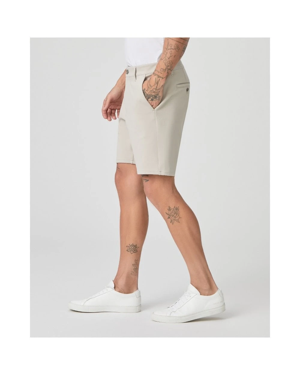Paige Jeans Mens Rickson Shorts Fresh Oyster Beige 5 Paige Jeans Mens Rickson Shorts Fresh Oyster Beige - Image 3