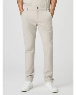 Paige Jeans Mens Stafford Trousers Fresh Oyster Beige