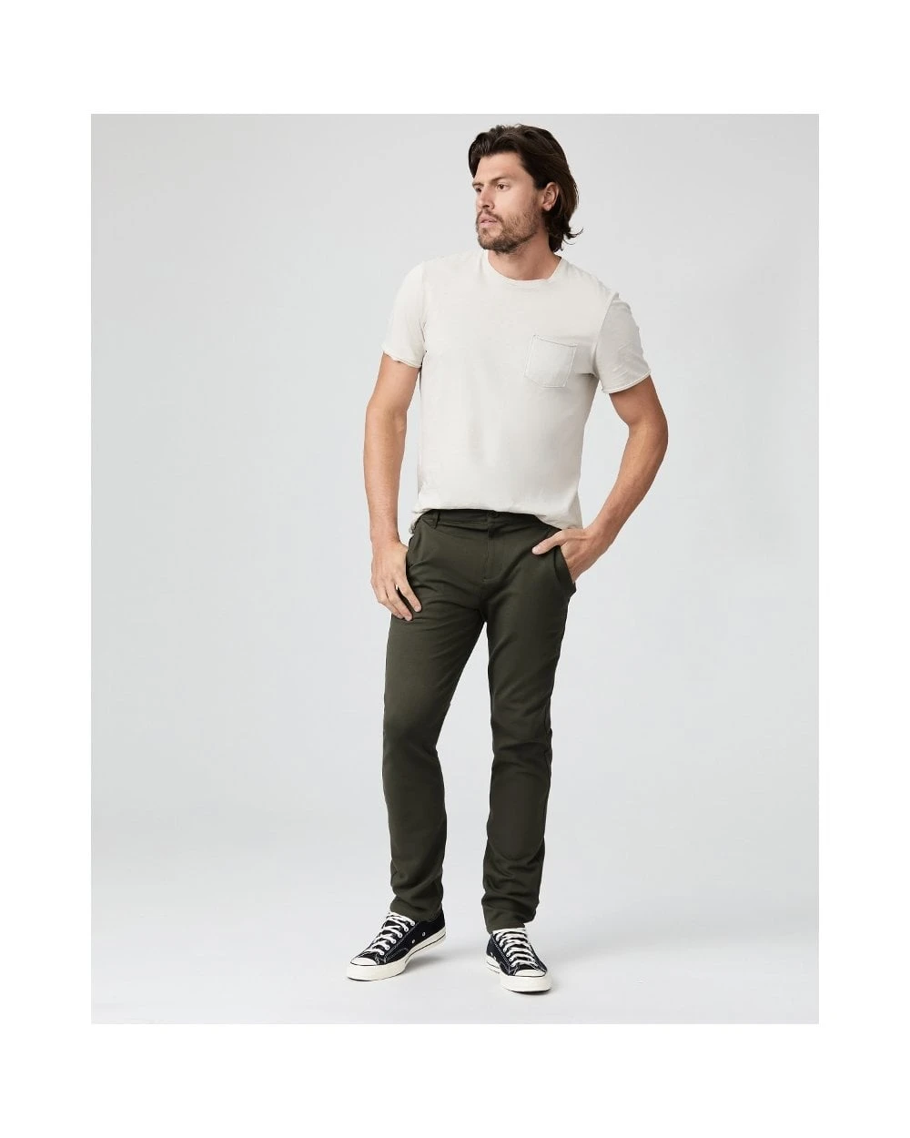 Paige Jeans Mens Stafford Trousers Pine Shade 4 Paige Jeans Mens Stafford Trousers Pine Shade - Image 2