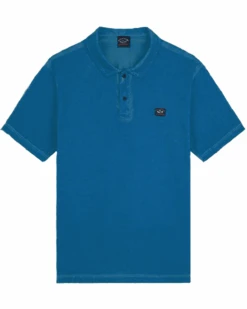 Paul&Shark Paul & Shark Mens Badge Logo Polo Shirty Dark Blue