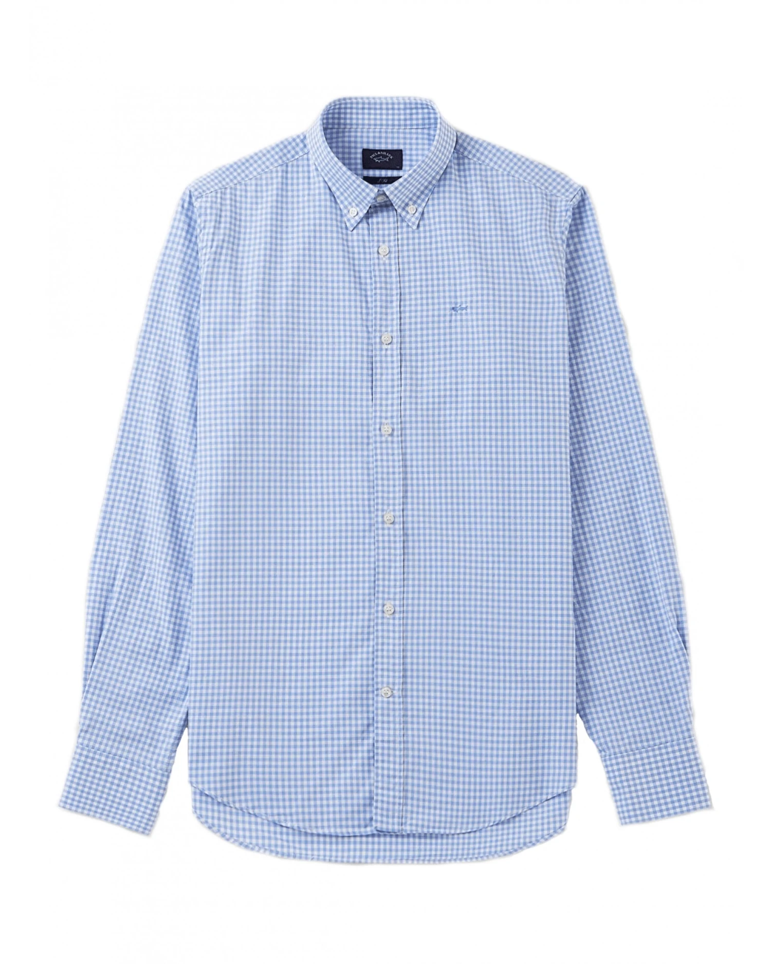 Paul&Shark Paul & Shark Mens Gingham Check Shirt Sky 3 Paul&Shark Paul & Shark Mens Gingham Check Shirt Sky