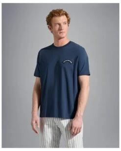 Paul&Shark Paul & Shark Mens Logo Badge T Shirt, Navy Tee -Boss Shop paul shark mens logo badge t shirt navy tee p42580 265160 image