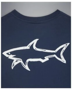 Paul&Shark Paul & Shark Mens Logo Badge T Shirt, Navy Tee -Boss Shop paul shark mens logo badge t shirt navy tee p42580 265176 image