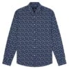 Paul&Shark Paul & Shark Mens Paisley Stretch Shirt Blue Floral -Boss Shop paul shark mens paisley stretch shirt blue floral p43725 277599 zoom