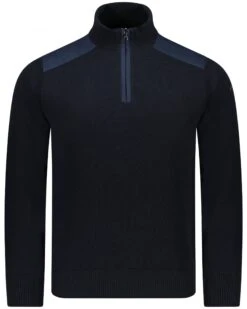 Paul&Shark Paul & Shark Mens Quarter Zip Jumper Navy