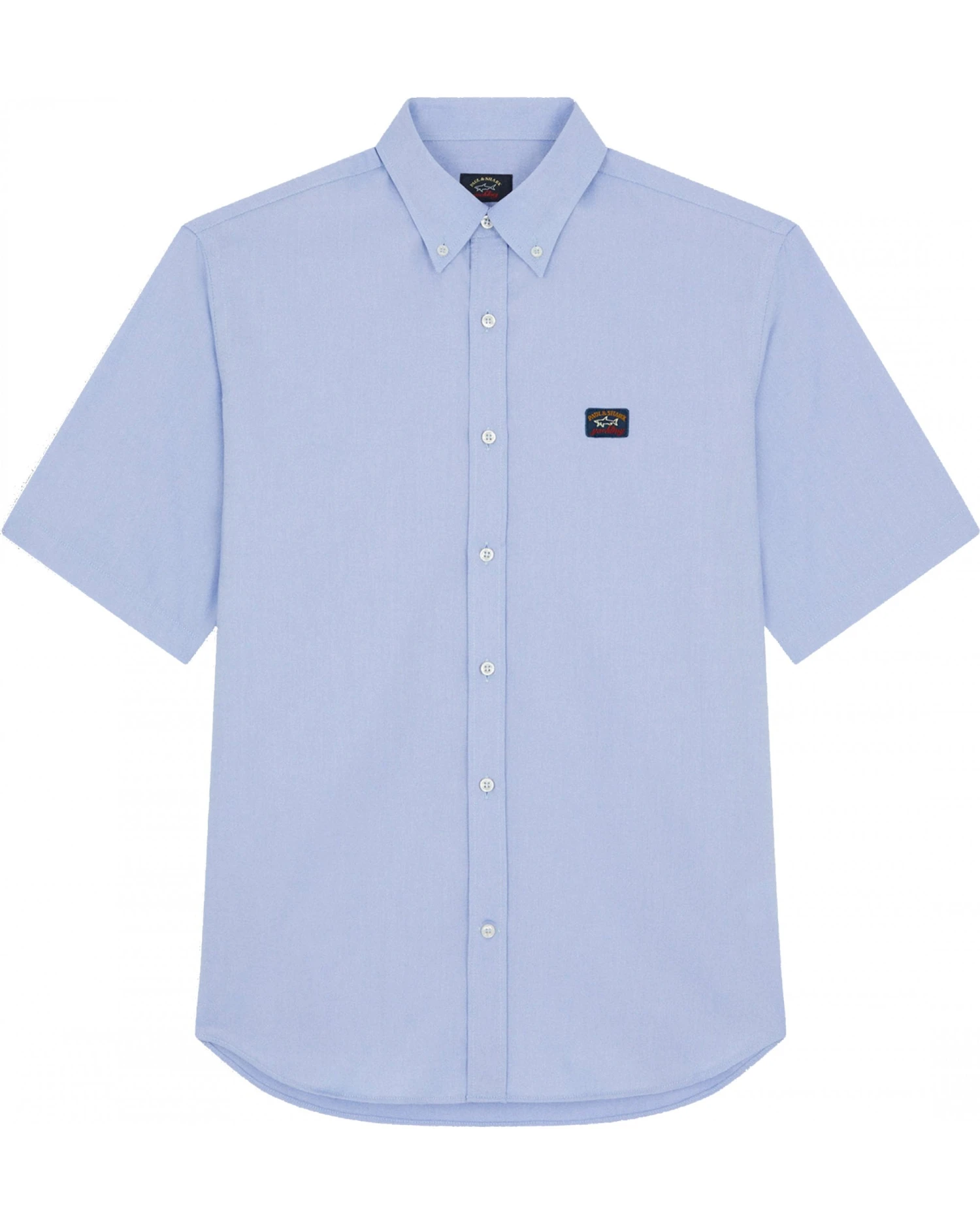 Paul&Shark Paul & Shark Mens Short Sleeved Oxford Shirt Sky Blue 3 Paul&Shark Paul & Shark Mens Short Sleeved Oxford Shirt Sky Blue